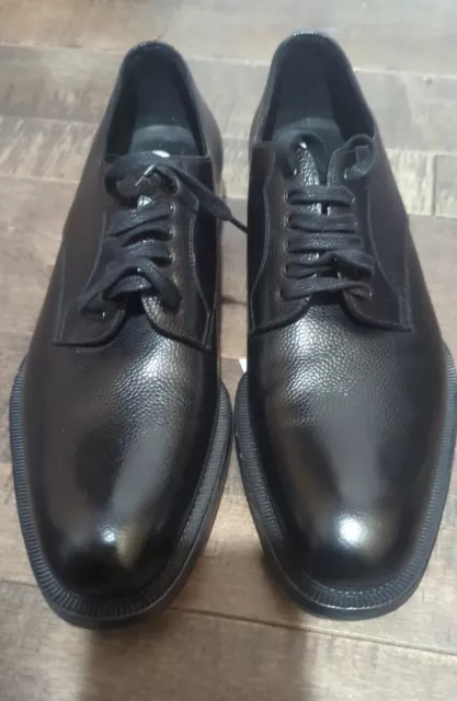 Prada Black Dress Shoes Men  Pebble leather Prada Size 7.5 8.5