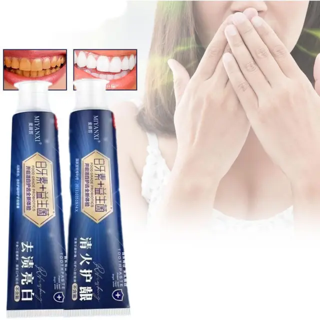 MIYANXI Teeth Whitening Toothpaste/Powder, Tooth Powder Stain Rem P6O2