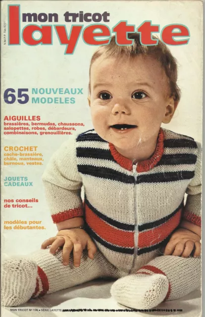 Livre Catalogue Tricot Crochet Layette Jouets Ancien Collection