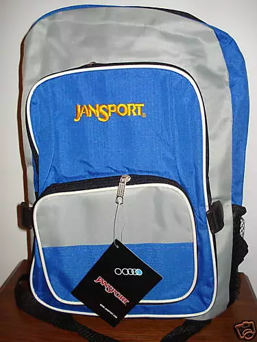 Jansport  Blue Grey Spring Break Childs Unisex   Backpack School Bag New