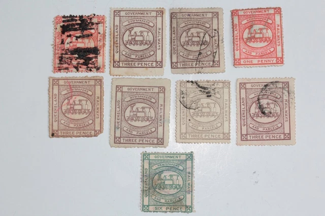 STAMPS ENGLISH COLONY Queensland Government Railways 1894
