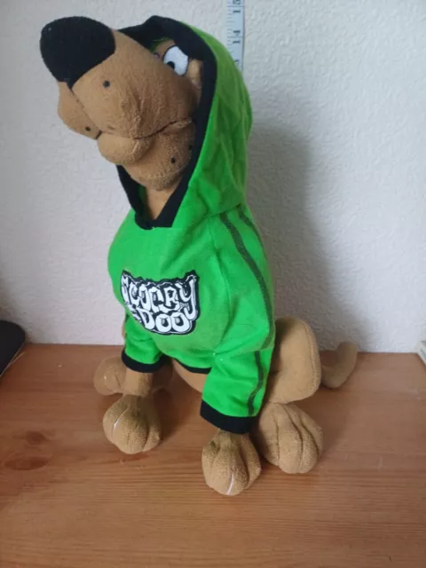 Scooby Doo Green Hoodie Stuffed Plush Soft Toy 14" Tall Scarce