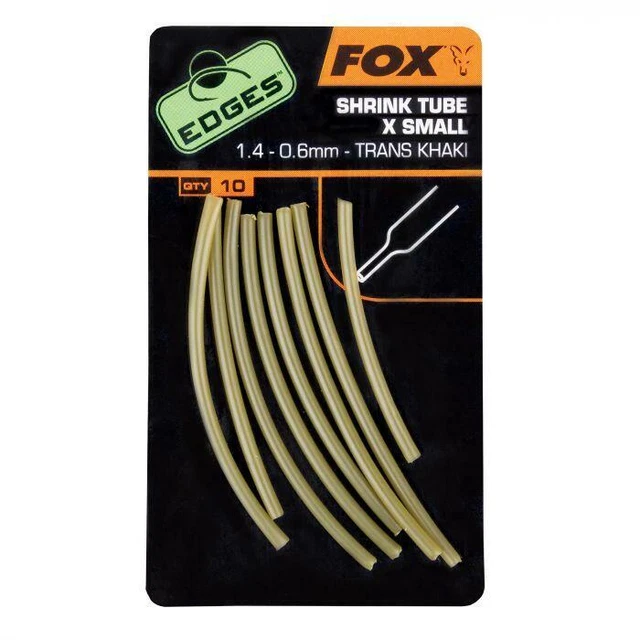 Fox Edges Carp Fishing Shrink Tube Tubing Trans Khaki All Sizes