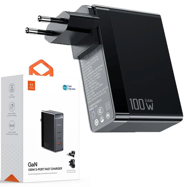 Mcdodo GaN Chargeur rapide pour téléphone, ordinateur portable USB-C PD USB-A QC