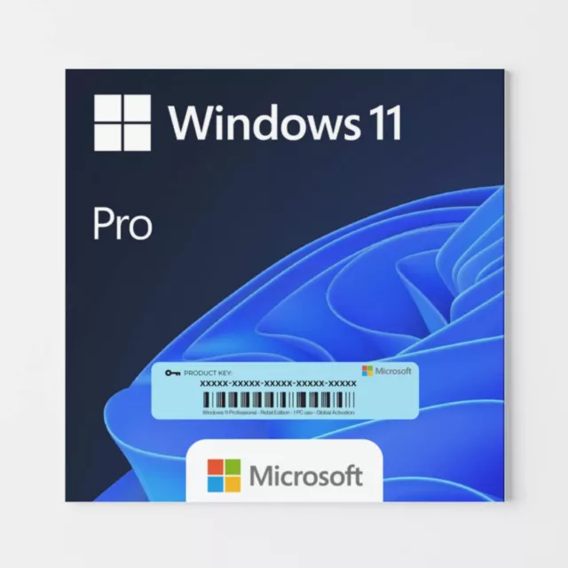 Windows 11 Pro Vollversion Key 32/64 Bit Original Aktivierungschlüssel