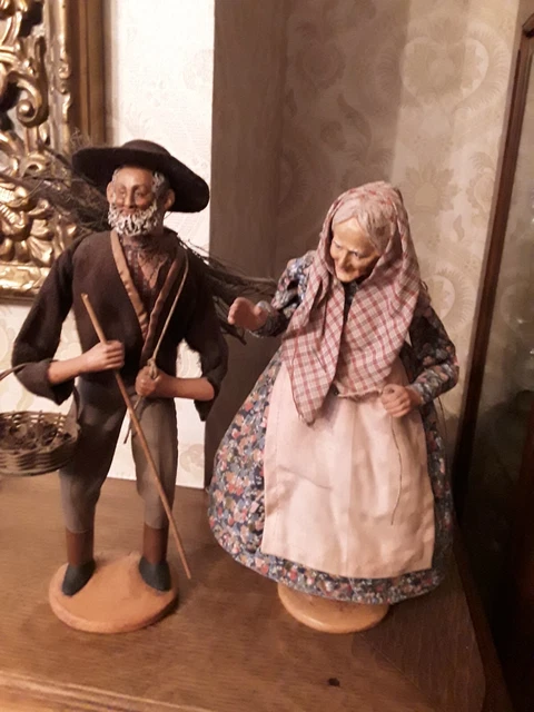 Ancien Santon De Provence Vieil Homme Tenue Origine Hauteur 24 cm