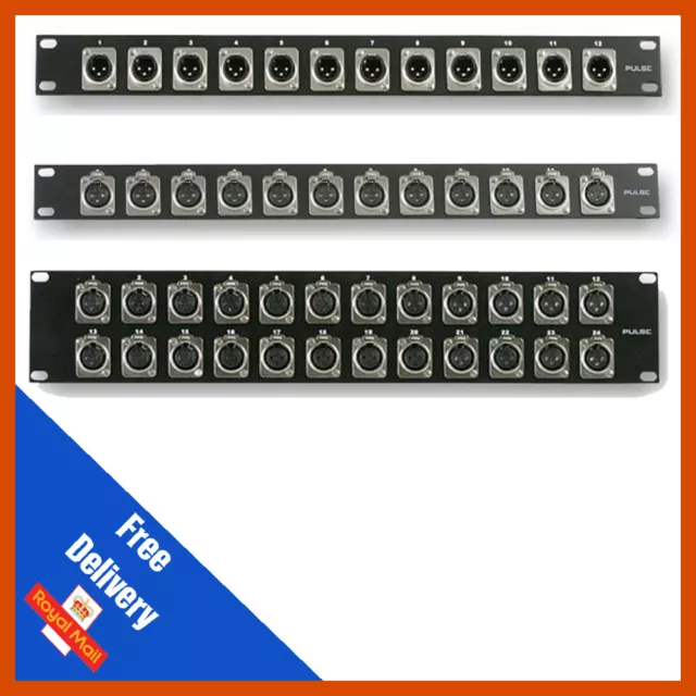 Pulse 19" vorinstallierte XLR Rack Panel Patchschacht | XLR Patchschacht