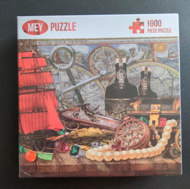 Puzzles for Adults 1000 Piece-Pirates Treasure-Jigsaw Puzzle for Adults Teen-NEW