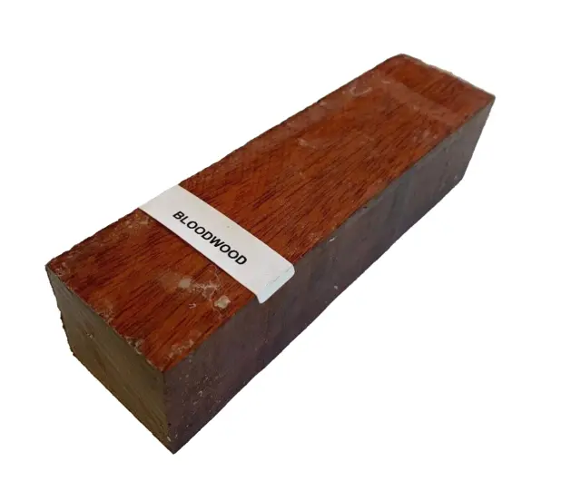Premium Bloodwood Messer Maßstab / Werkzeug Griff Turning Wood Blank 5 " x 1-1/