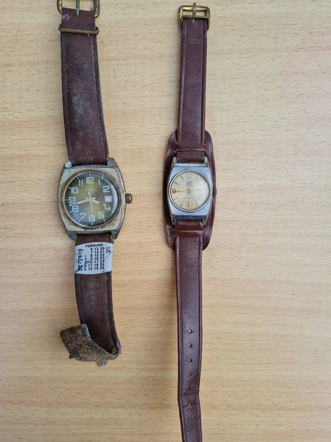 2 x DDR Ruhla Uhr Armbanduhr