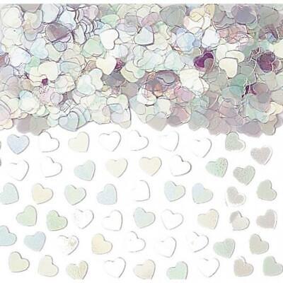 9900863 14 g amscan- Sparkle Hearts Confetti Coriandoli metallici con cuori bordeaux confezione da 1 