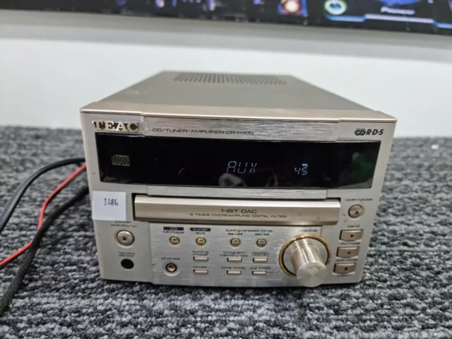 J386 TEAC CR-H100 Compact Hi-Fi CD RDS FM Analogue Radio - CD Not Working Spares