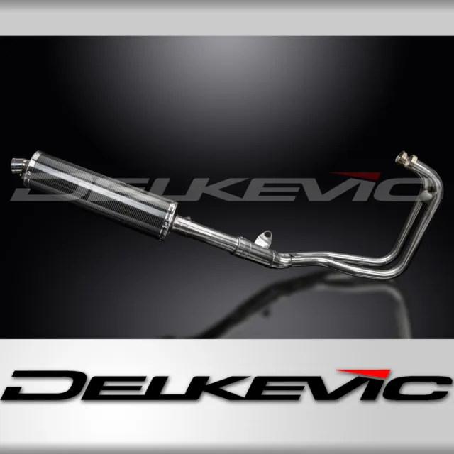 Kawasaki Er-5 96-07 2 Into 1 450Mm Oval Carbon Full Exhaust System