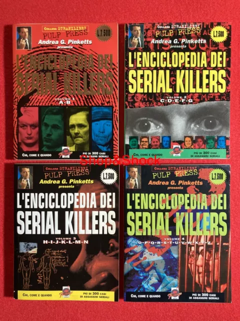 L'ENCICLOPEDIA DEI SERIAL KILLERS 4 Libro Book Killer Omicidi Andrea Pinketts