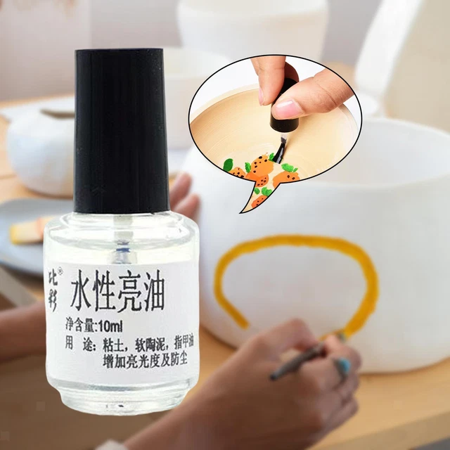 Clear Pottery Bright Oil Varnish Brightening Handmade 10 ml