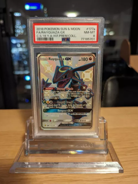 Psa 8 Near Mint Shiny Rayquaza GX 177 Hidden Fates Coll