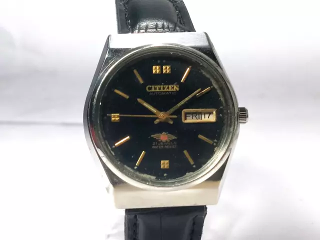 Vintage  Citizen   Automatic Movement Date Day Dial Mens Analog Wrist Watch D219