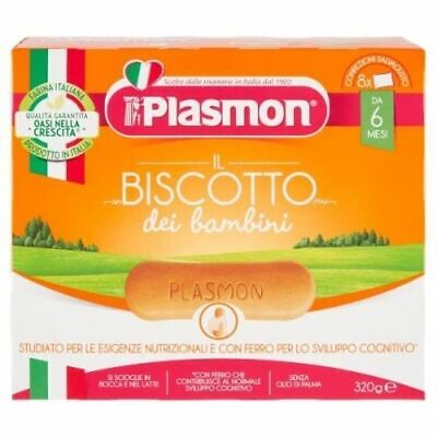 PLASMON BISCOTTO DEI Bambini 320g Biscotti Neonato Bambino Latte Merenda 6M+