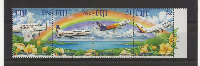 Fiji 2001 Air Pacific tira de 4 sg.1149-52 montada sin montar o nunca montada