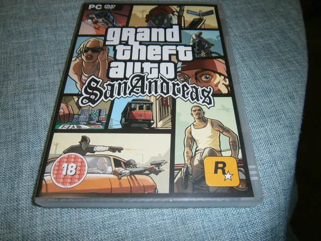 Jeu GTA San Andreas PC Version Française - Avec Notice Et Carte, état Correct