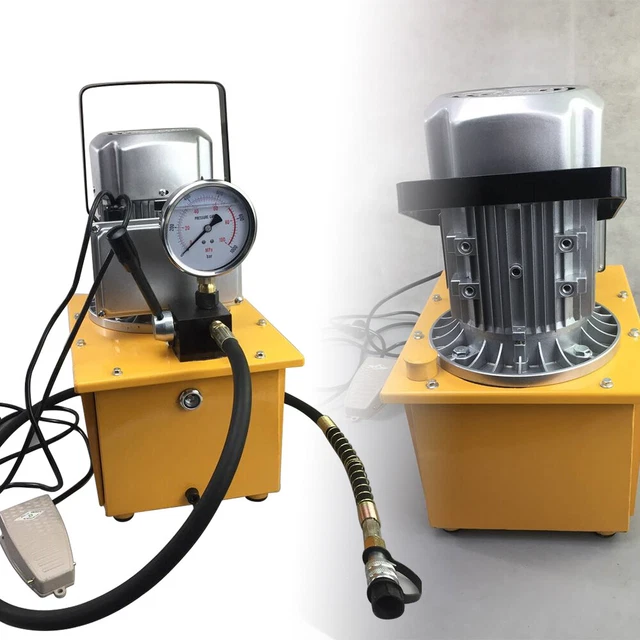 Pompa Idraulica Elettrica 750W Gruppo Idraulico 700Bar con Valvola Manuale