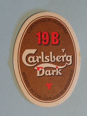 Carlsberg Della Co Scuro ~ Copenhagen,Denmark Dal Carlsberg Birra Barrette Sottobicchiere 