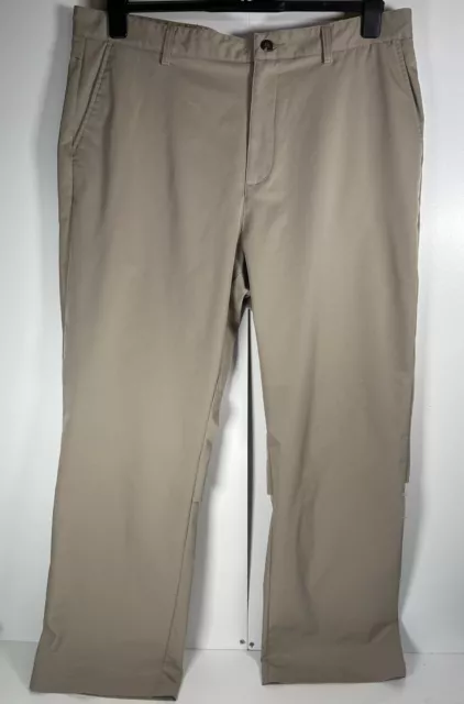 Adidas Clima Cool Trousers Mens W42 L32 Beige Golf Breathable