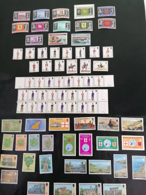 Guernsey  U/M Mint Stamp Collection (C) , Inc Strips, Sets  , High Values,