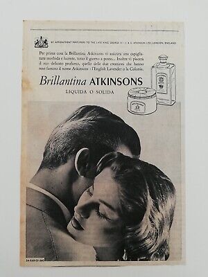 Clipping Pubblicità Advertising 1954 Brillantina ATKINSONS Liquida o Solida 