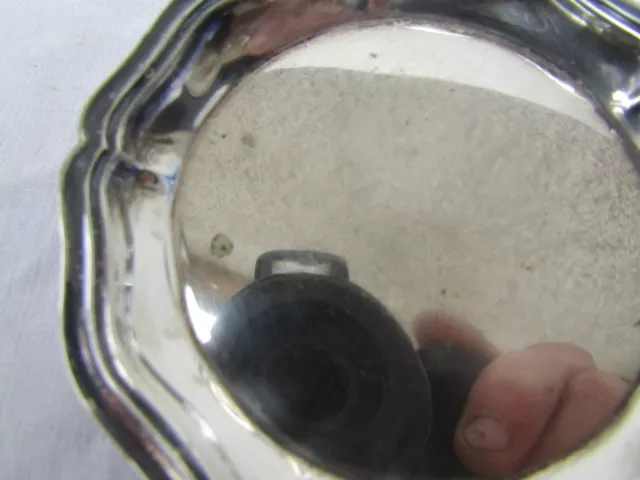 paire coupelles dessous de verre en metal argente christofle  diametre 8.7 cm 3