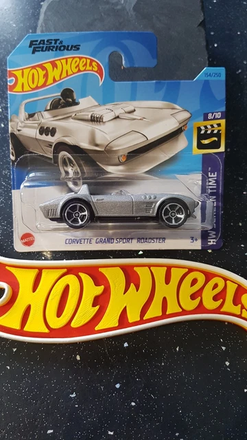 Hot Wheels Fast & Furious Corvette Grand Sport 1:64 - Auto Giocattolo In Metallino Argento - 8 Cm - Per Bambini Da 4 A 8 Anni