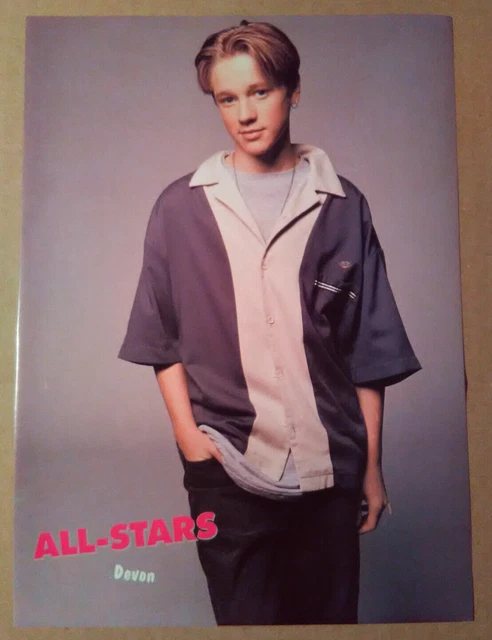 MAGAZINE PINUP~ DEVON SAWA ~1990s ~~Back- Younger Devon Sawa £3.63