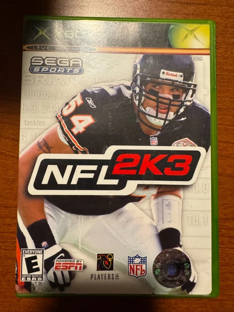 NFL 2K3 (ORIGINAL Xbox) w/Papers Very Good Condition Brian