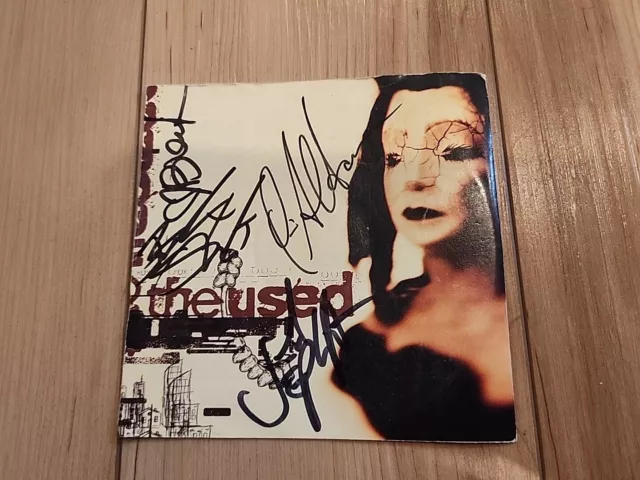 THE USED SIGNED Rare autograph S/T Bert McCracken Whole Band!!!! Cd Front Cover