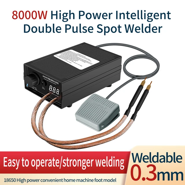 8000W High Power Spot Welder Portable Handheld Current Adjustable Welders