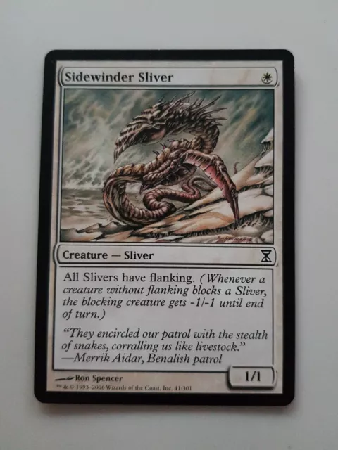 1x MTG Magic The Gathering TCG Sidewinder Sliver Sliver common - Time Spiral