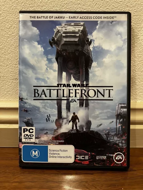 Star Wars: Battlefront II 2 (PC CD-ROM, 2005) Complete 4 Disc Set With Key