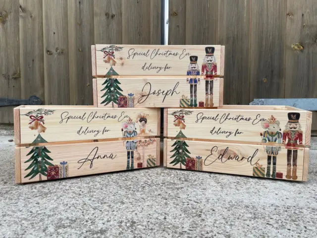 Personalised christmas eve crate - Christmas Box Christmas Eve Box - Nutcracker