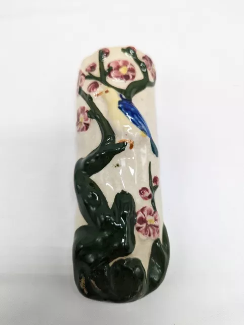 Japanese Wall Planter Bird On Cherry Blossom Tree Pocket Vase