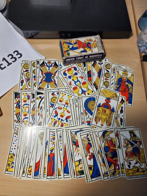 Old Card Game Tarot de Luxe 78 Cartes B.P Grimaud Vintage France Old Card Game Tarot de Luxe 78 Cartes B.P Grimaud Vintage France