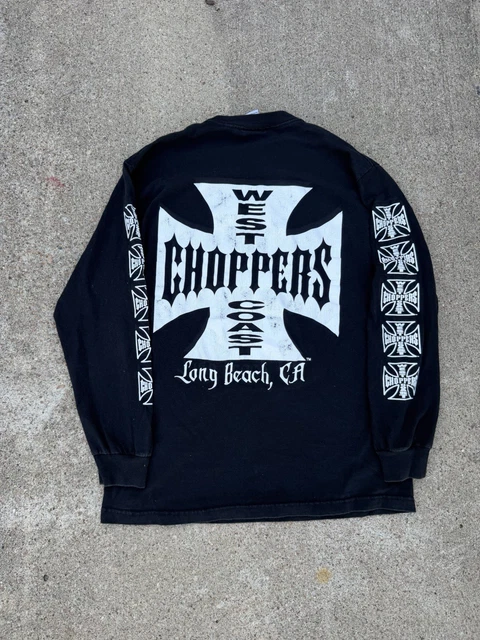 VINTAGE WEST COAST Choppers Long sleeve Shirt Size L Jesse James