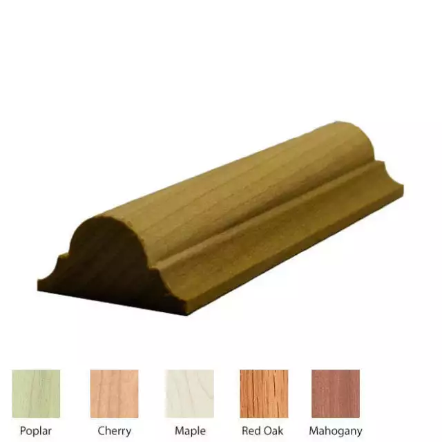 EWAS12 Astragal Moulding, 11/16" x 1-3/8" Unfinished Solid Hardwood