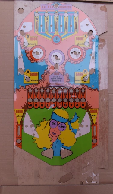 Flipper Anni 70 - Fondo Plastificato Vintage