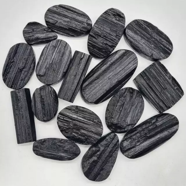 Natural Black Tourmaline Druzy Mix Cabochon Loose Gemstone Wholesale Lot