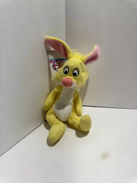 Disney Store Mini Bean Bag Rabbit Yellow (Winnie the Pooh) Plush Toy 7" inch