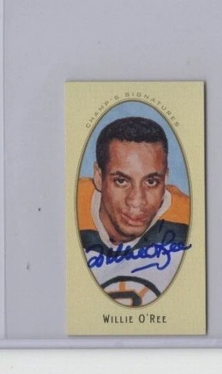 2011 Parkhurst Champions Champ's Signatures Mini Autograph Willie O'ree #37
