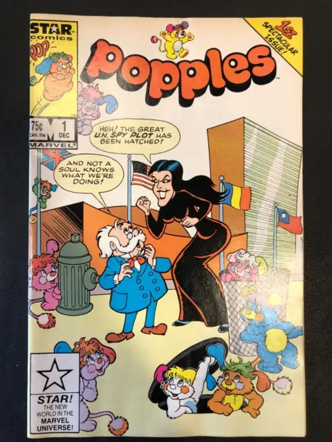 Popples Issue #1 Marvel Star Comics 1986 Comic Book