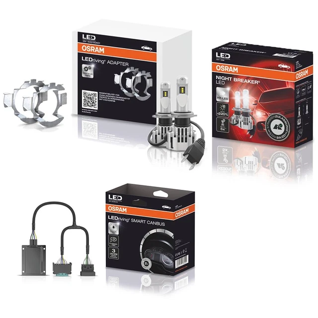 Lampada Retrofit Led Osram H7 Night Breaker Lampada A Incandescenza + Canbus 1+Adattatore 1 Per Opel