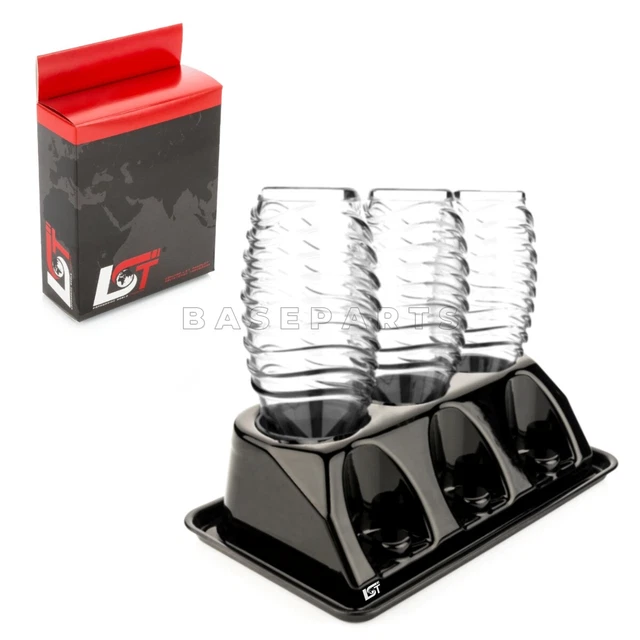 Flaschenhalter Karaffenhalter Abtropfwanne schwarz für Wassersprudler PET / Glas