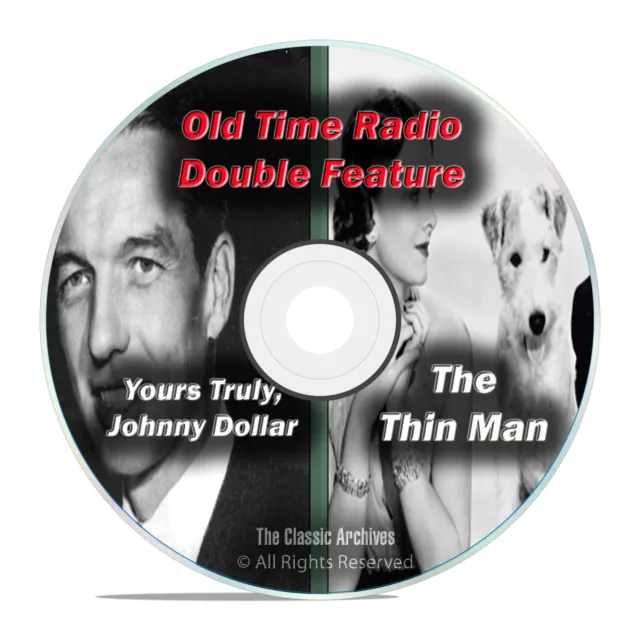 Yours Truly, Johnny Dollar, The Thin Man, 802 SHOWS Old Time Radio, OTR, DVD F64